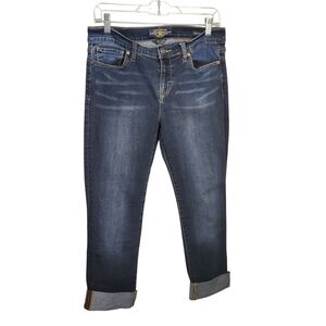 Lucky Brand Brooke Straight Cuffed Cropped Jeans, 8